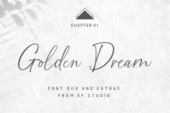 Golden Dream Duo Font Poster 1
