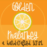 Golden Malarkey Font Poster 1