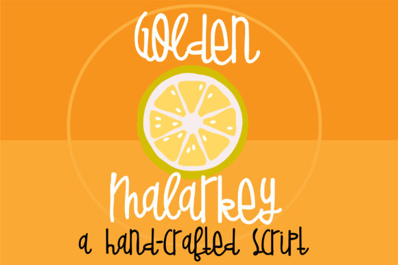 Golden Malarkey Font Poster 1