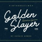Golden Slayer Font Poster 1