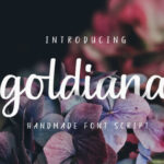 Goldiana Script Font Poster 1