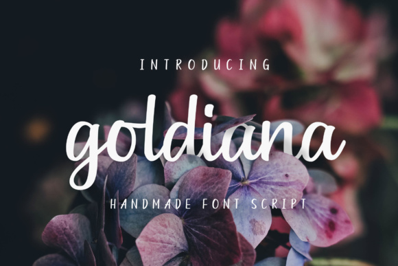 Goldiana Script Font Poster 1