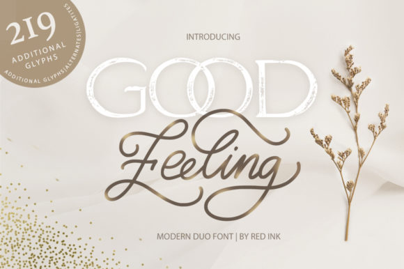 Good Feeling Font Poster 1