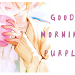 Good Morning Purple Font Poster 1