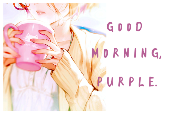 Good Morning Purple Font Good Morning Purple Font Poster 1