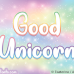 Good Unicorn Font Poster 1