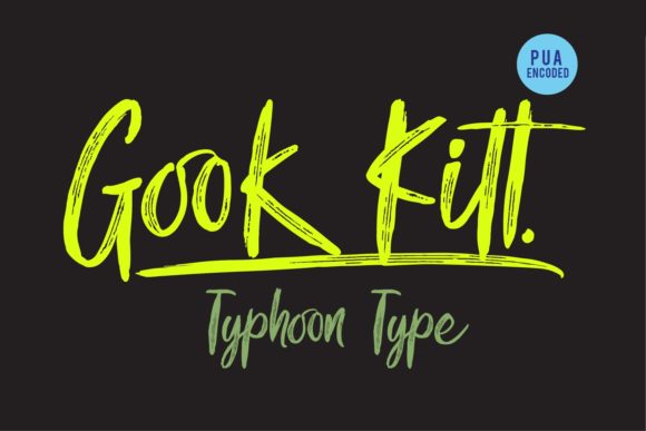 Gook Kitt Font Poster 1