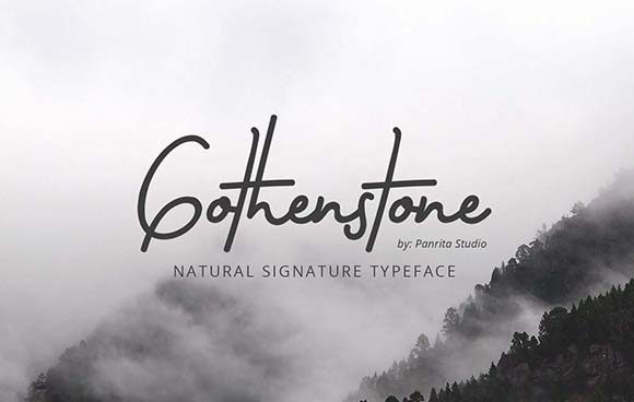 Gothenstone Font Poster 1