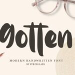 Gotten Font Poster 1