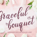 Graceful Bouquet Font Poster 1