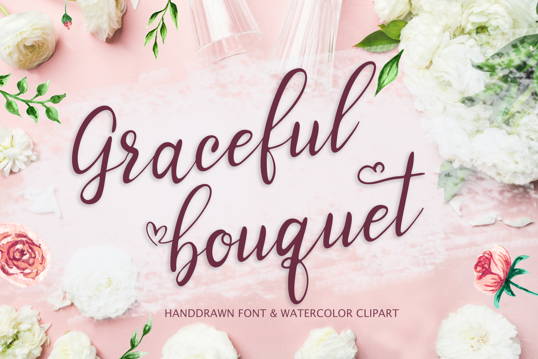 Graceful Bouquet Font Poster 1