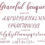 Graceful Bouquet Font Poster 5