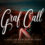 Graf Call Script Font Poster 1