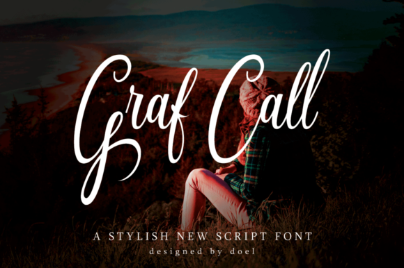 Graf Call Script Font Poster 1