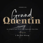 Grand Quentin Duo Font Poster 1