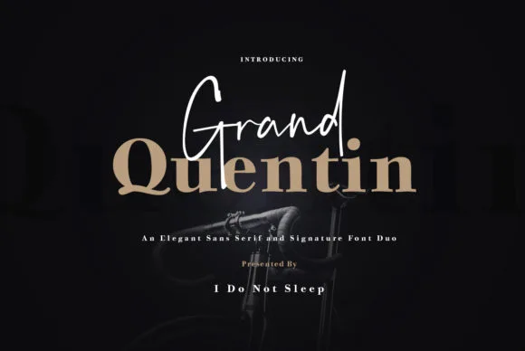 Grand Quentin Duo Font Grand Quentin Duo Font Poster 1