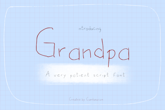Grandpa Font Poster 1
