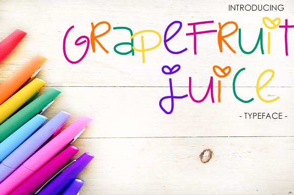 Grapefruit Juice Font Poster 1