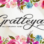 Gratteya Script Font Poster 1