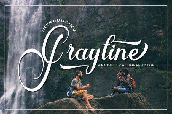 Graytine Script Font Poster 1