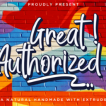 Great Authorized Font Poster 1