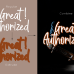 Great Authorized Font Poster 5