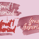 Great Authorized Font Poster 6