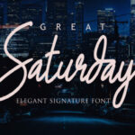 Great Saturday Font Poster 1