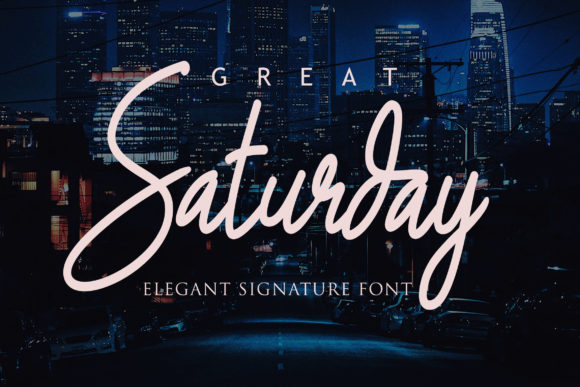 Great Saturday Font Poster 1