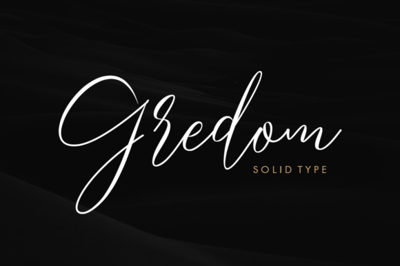 Gredom Script Font Poster 1