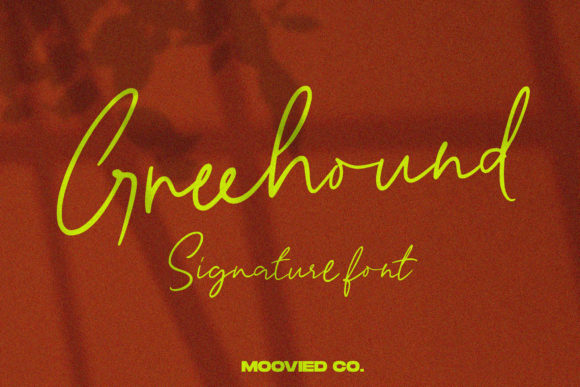 Greehound Font Poster 1