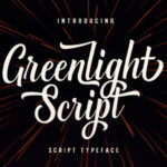 Greenlight Script Font Poster 1