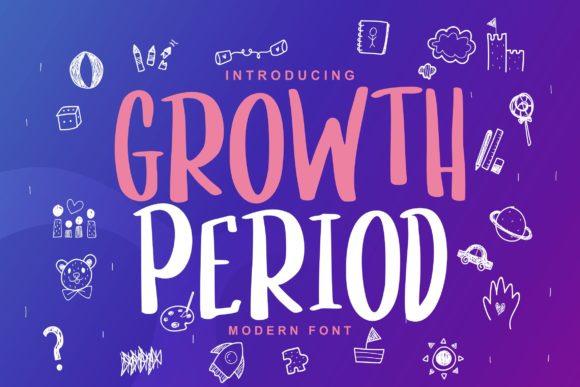 Growth Period Font Poster 1