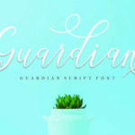 Guardian Script Font Poster 1