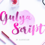 Gulya Script Font Poster 1