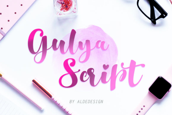 Gulya Script Font Poster 1