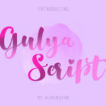 Gulya Script Font Poster 8
