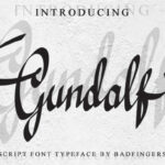 Gundalf Font Poster 1