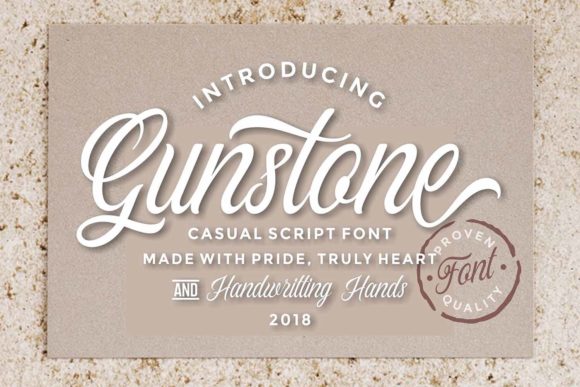 Gunstone Script Font Poster 1