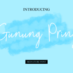 Gunung Pring Font Poster 1