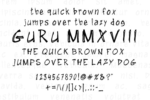 GuRu MMXVIII Font