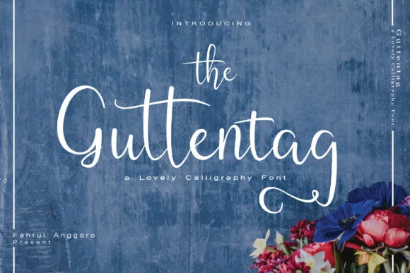 Guttentag Font Guttentag Font Poster 1