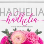 Hadhelia Script Font Poster 1