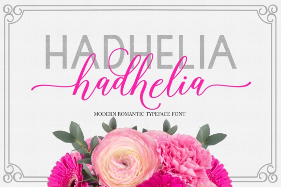 Hadhelia Script Font Poster 1