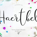 Haertbel Script Font Poster 1