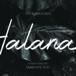 Halana Font Poster 1