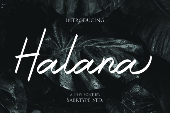 Halana Font Poster 1