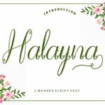 Halayna Font Poster 1