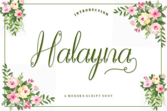 Halayna Font Poster 1