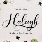 Haleigh Script Font Poster 1
